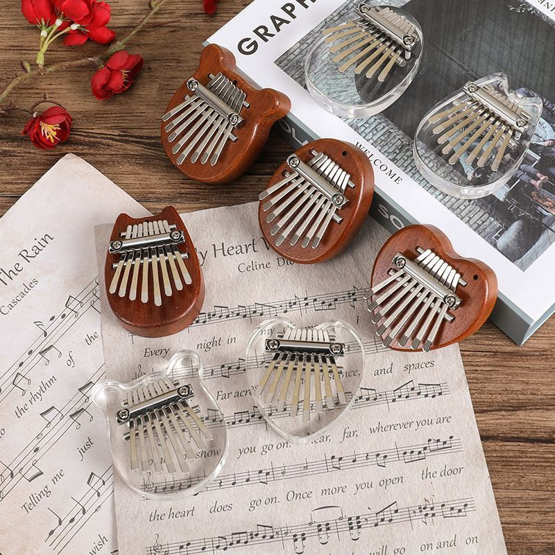 Kalimba Thumb Piano - 5*7cm 8Key Kalimba 엄지 피아노 어린이를위한