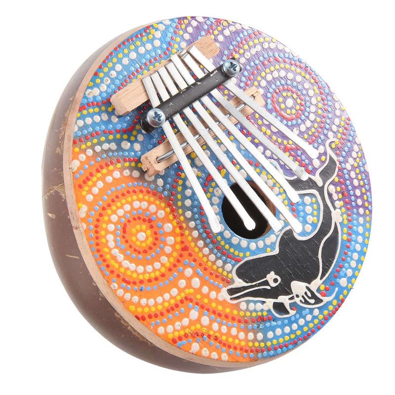 2X 7 키 조정 가능한 코코넛 쉘 Mbira 휴대용  - Kalimba Thumb Piano 리뷰 및 가격