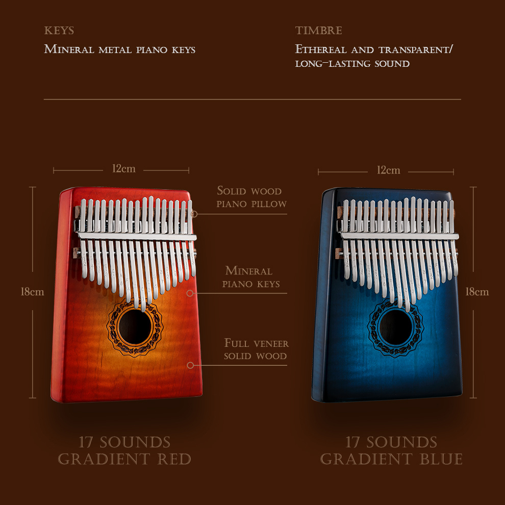 Hluru 프로페셔널 17키 메이플 글로스 마감 칼림바 - Kalimba Thumb Piano 리뷰 및 가격