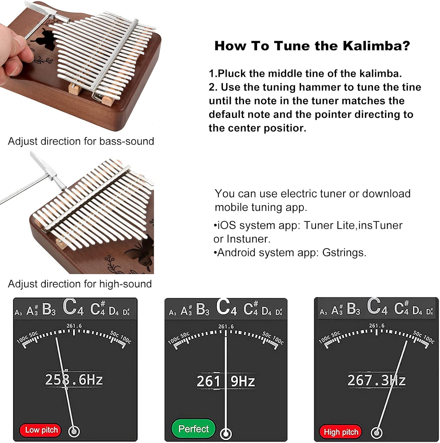 칼림바 21키 엄지 피아노, 천연 마호가니 원목 휴대용 - Kalimba Thumb Piano 리뷰 및 가격